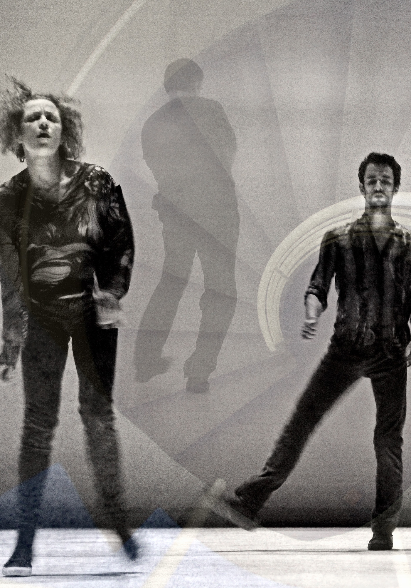 Carina Martins - Dialogues in unimaginated places - overlapped photographies of dancers in the Paulo Ribeiro’s piece Jim