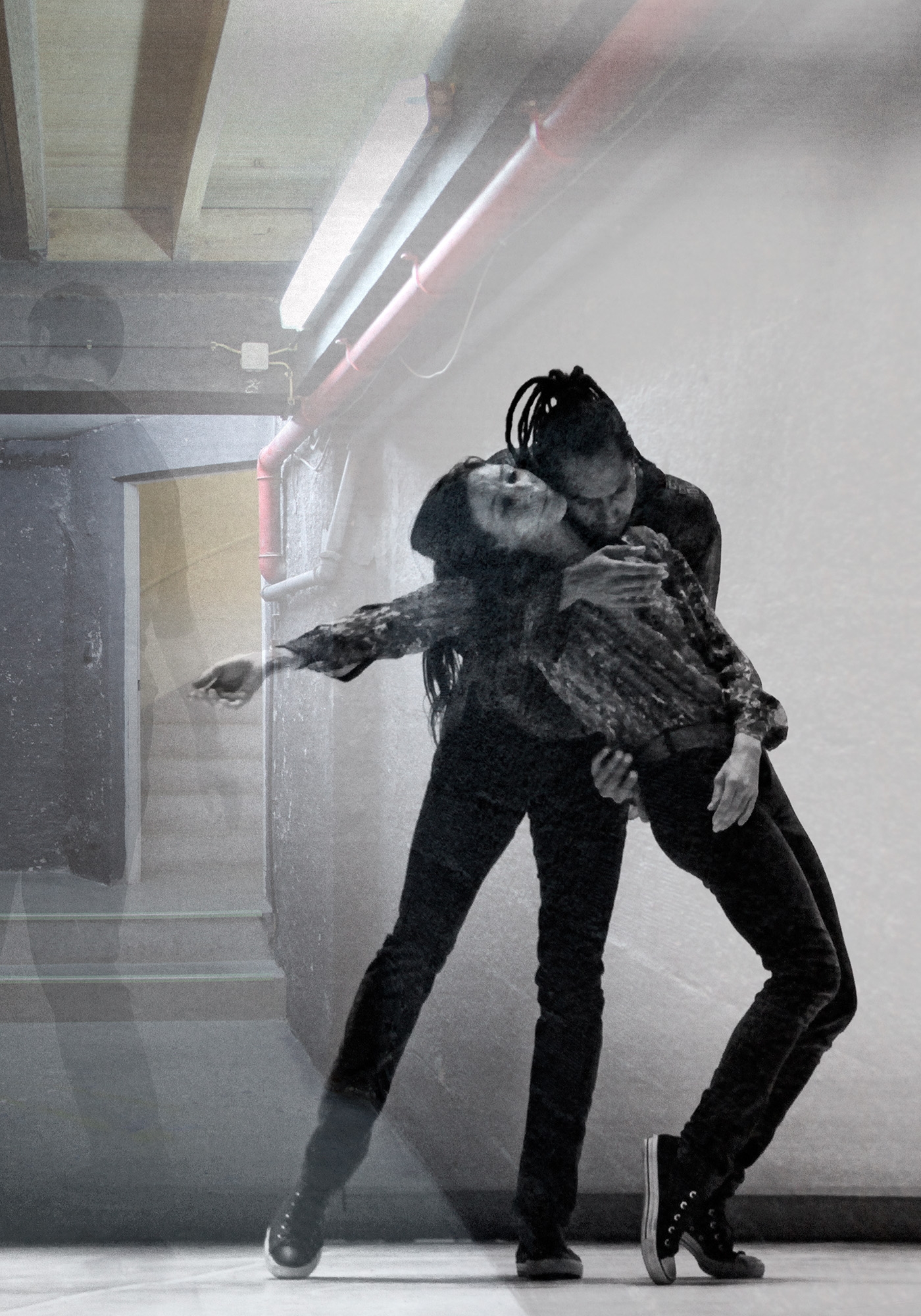 Carina Martins - Dialogues in unimaginated places - overlapped photographies of dancers in the Paulo Ribeiro’s piece Jim