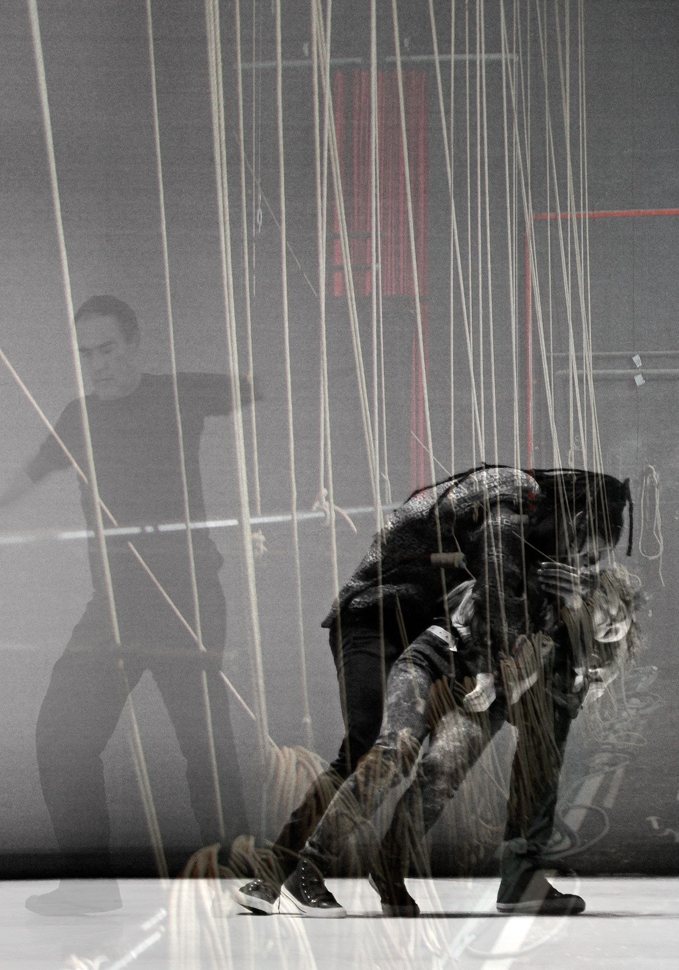 Carina Martins - Dialogues in unimaginated places - overlapped photographies of dancers in the Paulo Ribeiro’s piece Jim